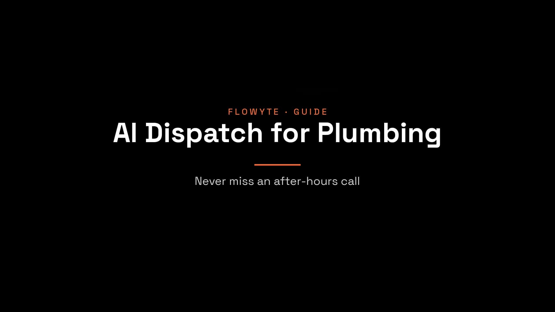 Build an AI Dispatch Agent for Your Plumbing Business