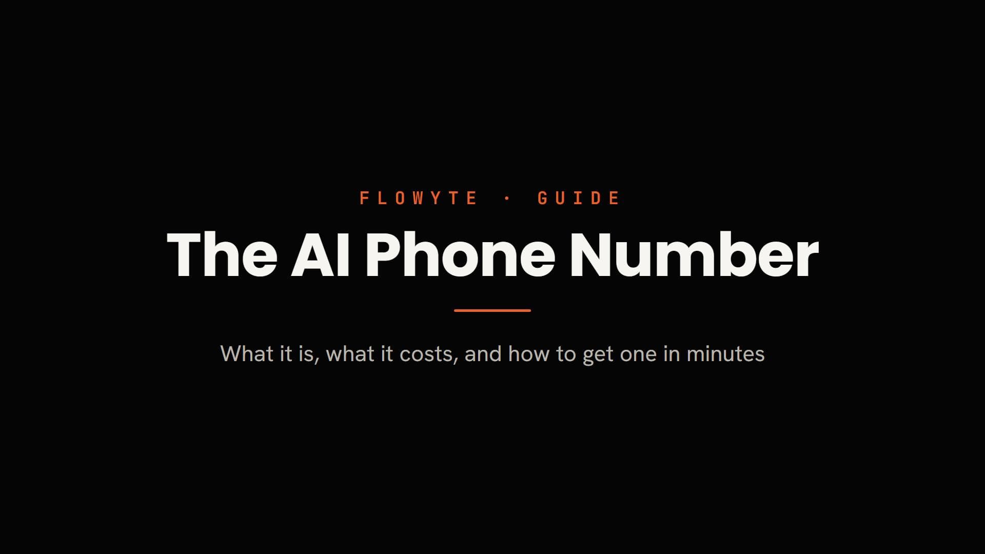 What Is an AI Phone Number? How to Get One and What It Costs