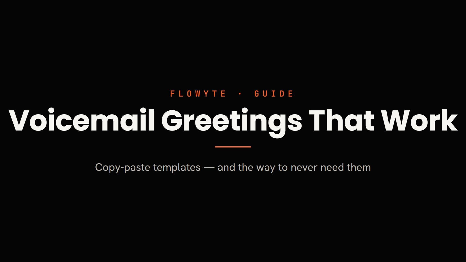 15 Professional Business Voicemail Greeting Examples