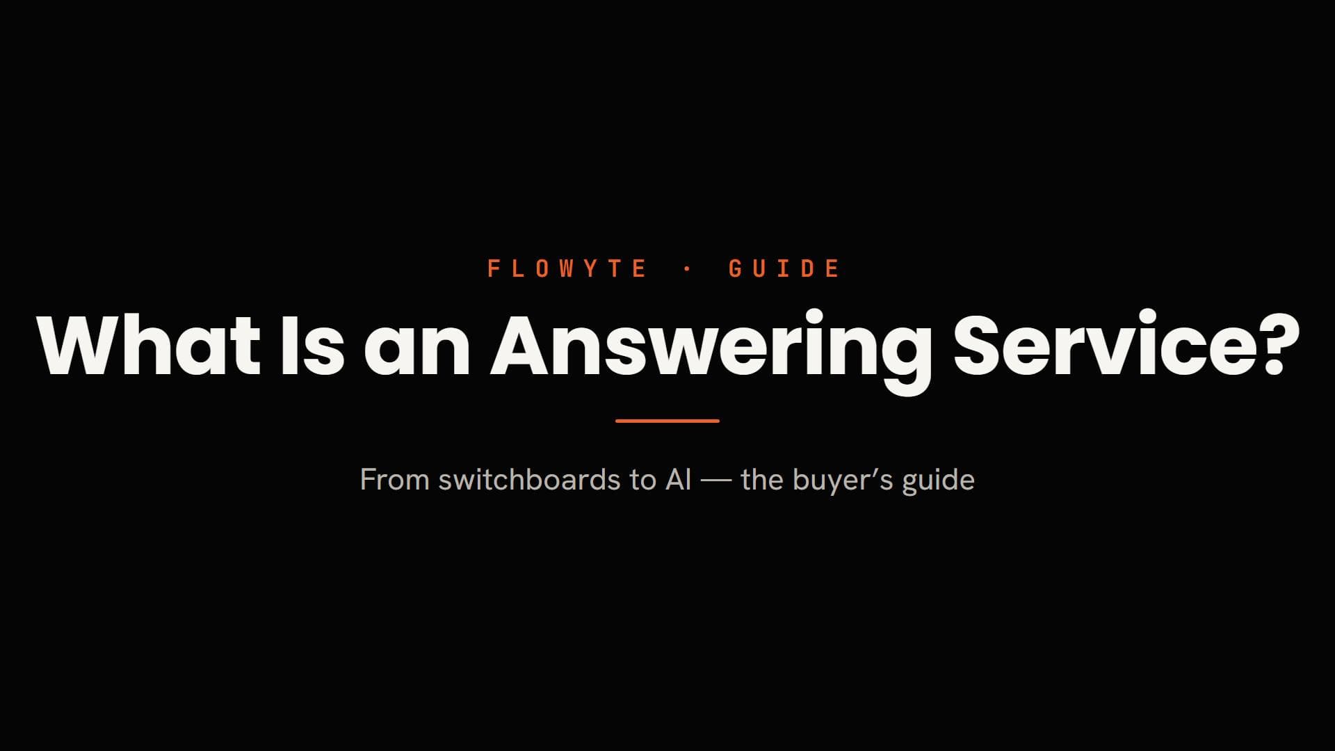 What Is an Answering Service? Types, Costs, and the AI Shift