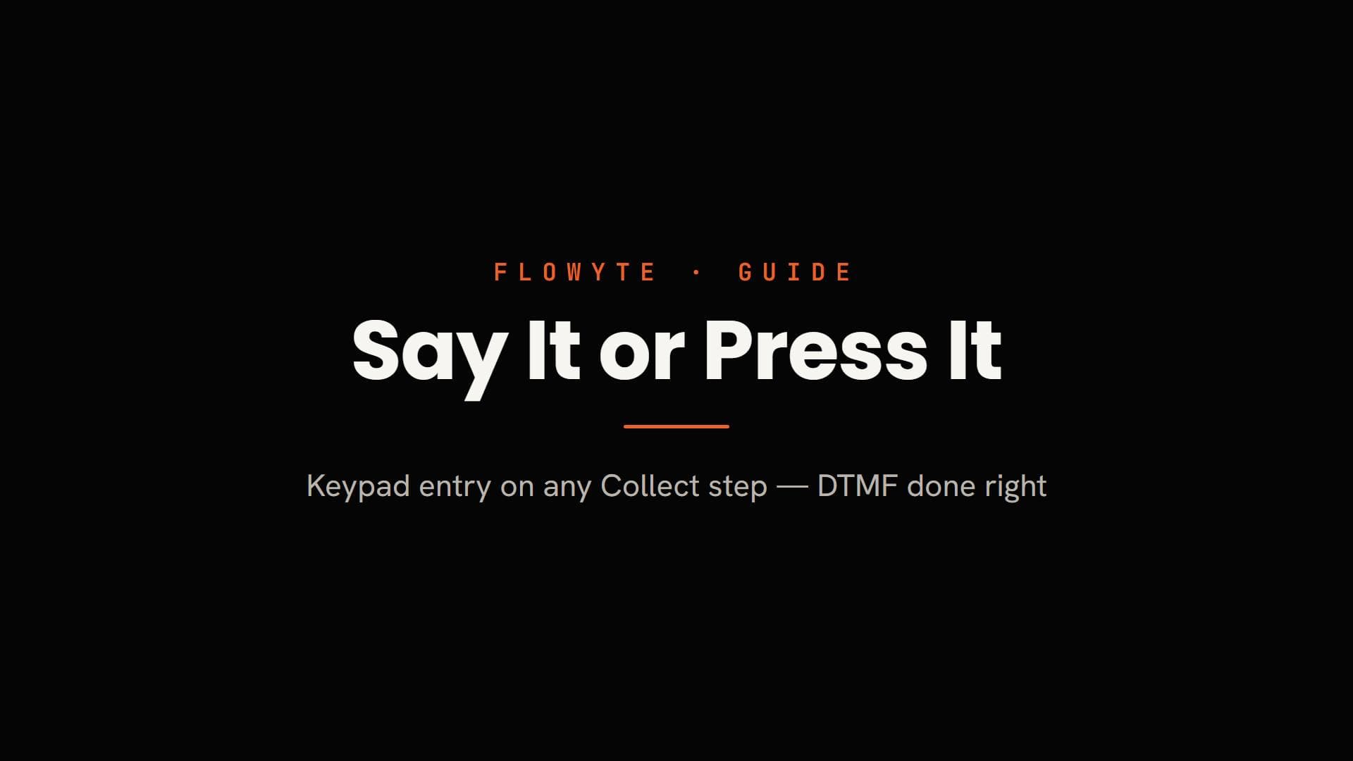 Say It or Press It: DTMF Keypad Input for AI Phone Agents