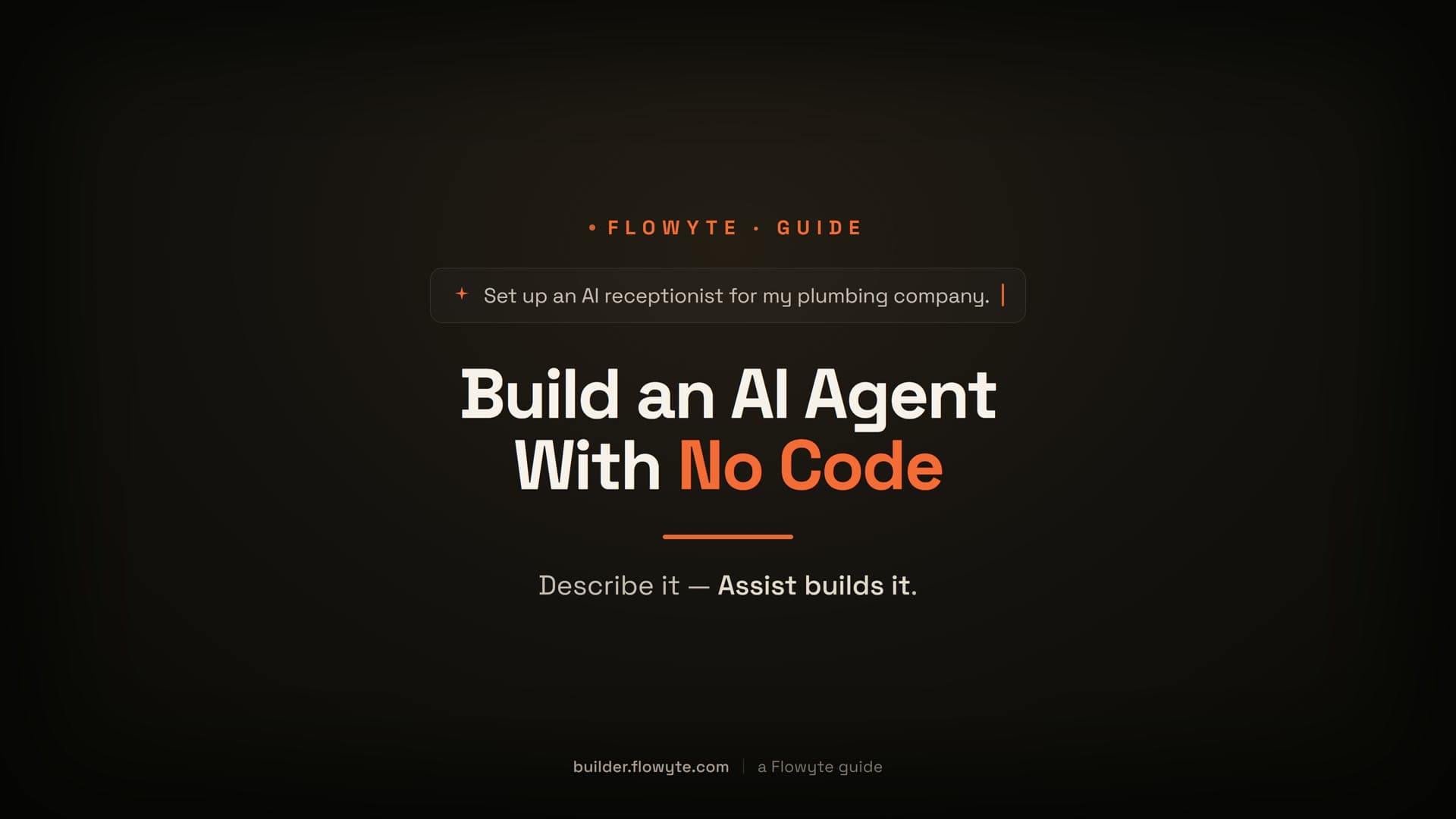Build an AI Agent With No Code — Describe It, Assist Builds It