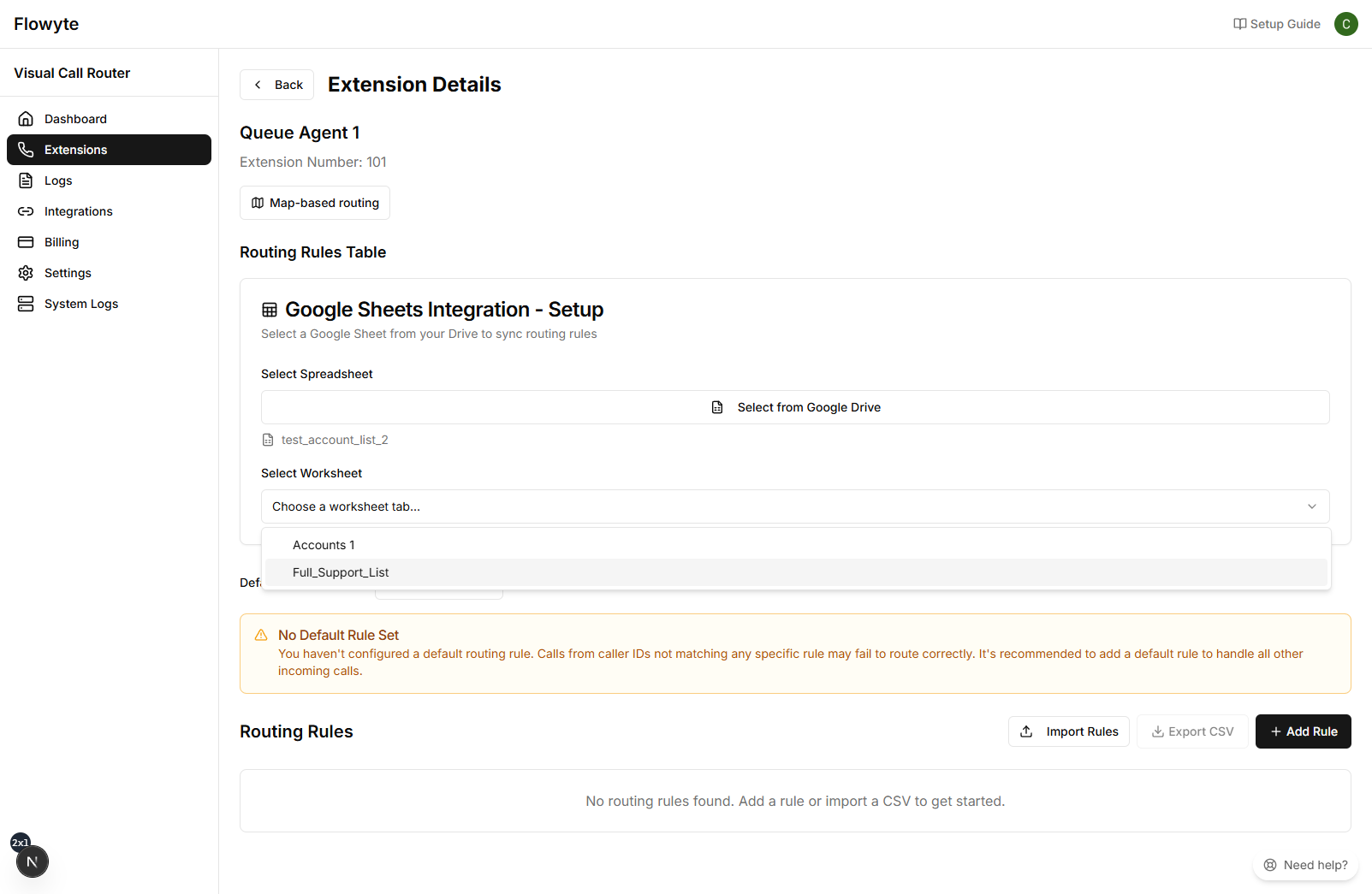 Google Sheets Worksheet Selection