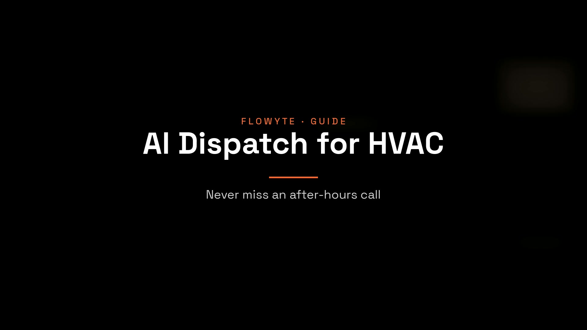 Watch: an AI dispatch agent triages a 1 a.m. no-AC call and pages the on-call tech