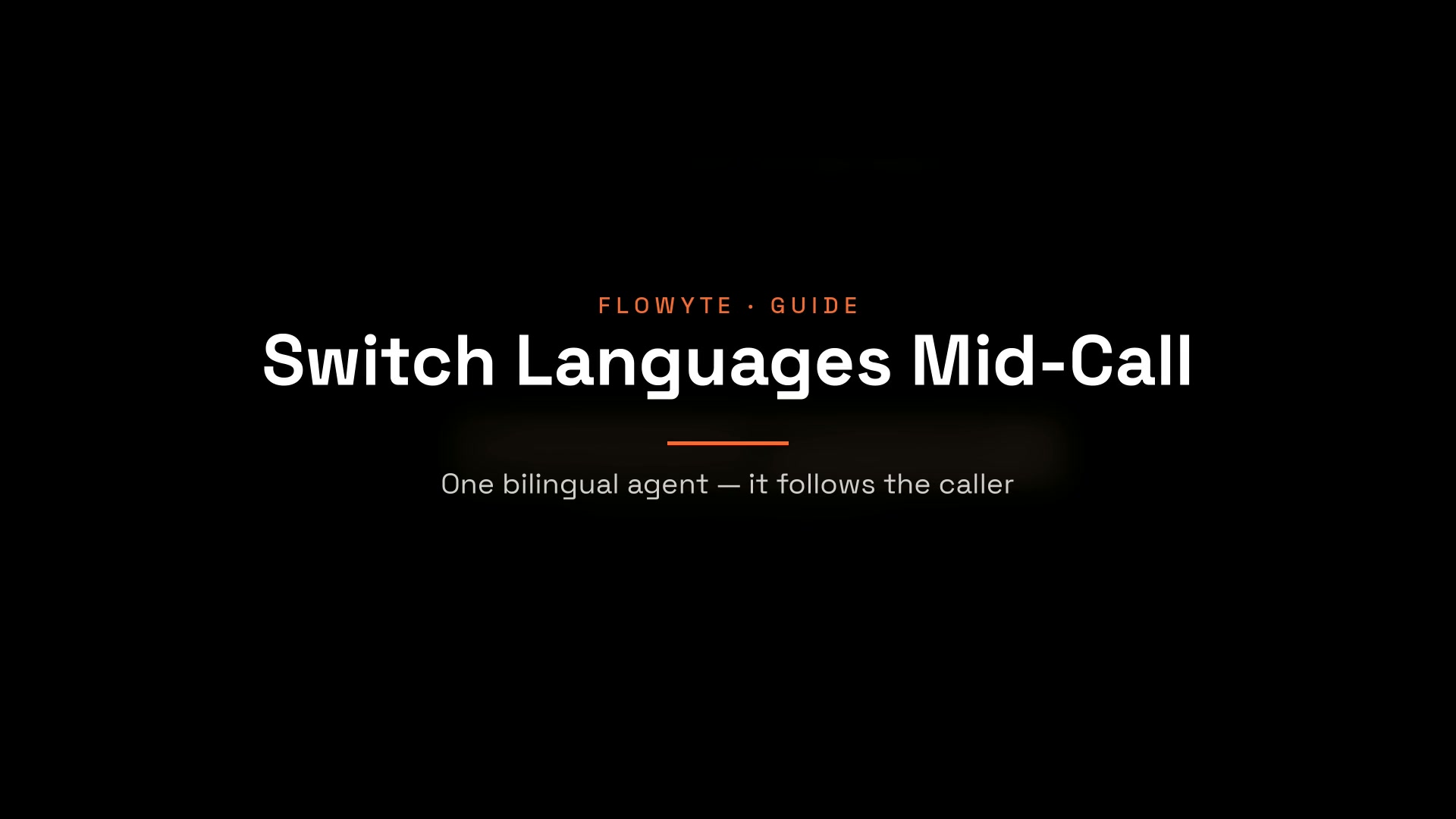 Watch: a caller switches to Spanish mid-call and the agent follows